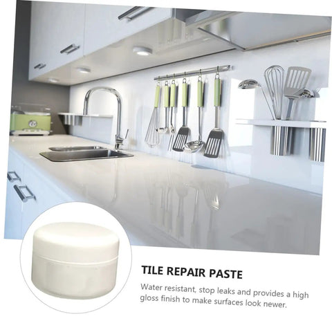 Two Pack Ceramic Repair Paste Tile Kit With Quick Drying Adhesive For Chips Scratches And Dents On Porcelain And Enamel Surfaces Restores Color And Smooths Cracks And Provides A Barely There Finish For A Clean Fresh Look