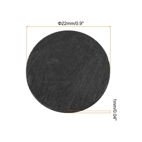 Graphite Block Plates 22x1mm Set Of 15 For Melting And Casting, round graphite plate with size dimensions