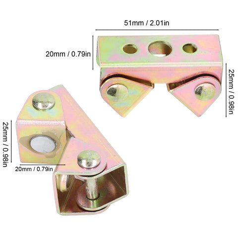 Six Piece Magnetic Welding Clamps Set V Type Fixture in stainless steel, showing dimensions for fixing on round/flat surfaces.