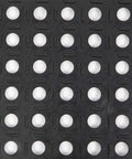 Heavy Duty Commercial Rubber Floor Mat Featuring Hexagonal Drainage Cutouts For Garage And Shop Kick Ass Non Slip Oil Grease Resistant Tough As Nails Level close-up of drainage holes.