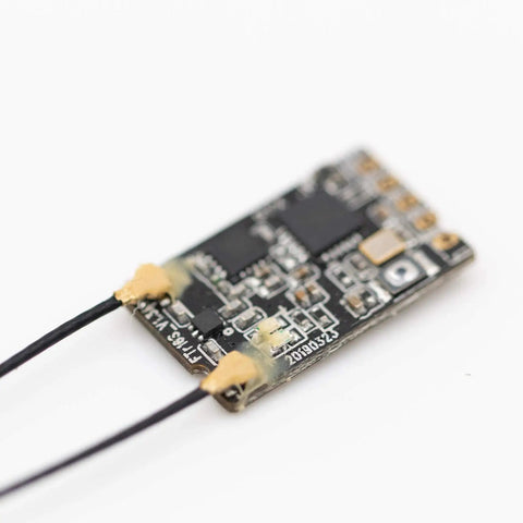 AFHDS3 2.4GHz 16 Channel RC Receiver With Dual Antennas PPM I Bus S Bus Output close-up showing circuit board and antennas
