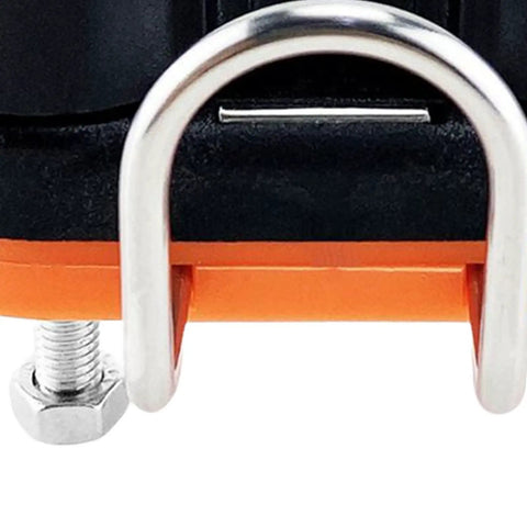 Close-up of Quick Release Rope Clamp For Kayak Rigging And Marine Gear With Auto Locking Cam Cleat One Hand Tensioning Tool