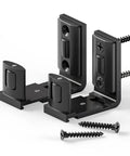 Sliding Barn Door Floor Guide Bottom Track With Adjustable U Shape Lightweight Aluminum Alloy Build Smooth Nylon Rollers Wall Mounted Hardware For Quiet Space Saving Glide And Modern Interior Setup black floor guide with screws