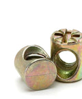 Close-up of Heavy Duty Barrel Nuts Set For Furniture Assembly M6 To M8 Cross Dowel Nuts With Slotted Hammer Embedded Fit Zinc Alloy.