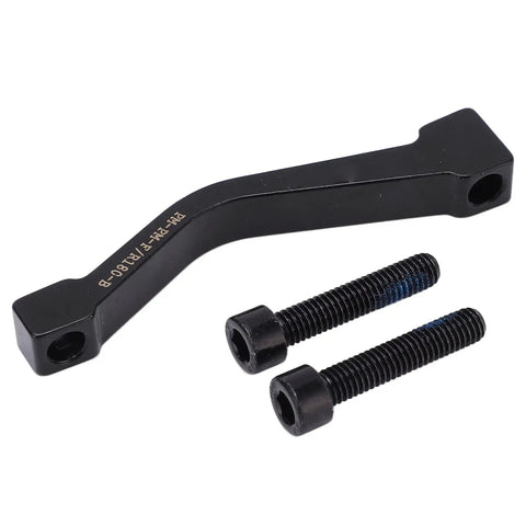 180mm Disc Brake Caliper Mount Adapter For Mountain Bikes, CNC Aluminum Alloy 7075 with screws, black