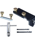 Top Shelf Aluminum Extrusion Tap Guide With Universal Multi Size Adapter For Precision Thread Tapping And Drill Jig Alignment components set.