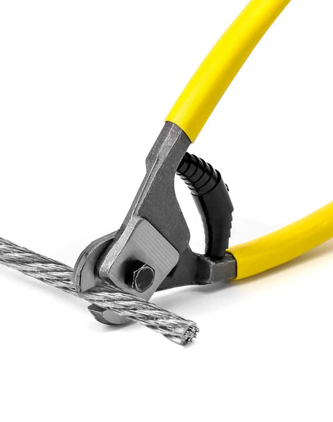 Heavy Duty 8 Inch Steel Wire Cutter and Manganese Alloy Cable Pliers Cuts 1/4 Inch Wire Like Butter No Fuss cutting through wire.