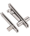 Beefy Heavy Duty Pivot Hinge 300 LB Load, 360 Degree Rotation Stainless Steel Hidden Door Hinge with Adjustable Extension