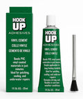 Vinyl Cement Adhesive for Waterproof, Heavy-Duty Fast-Drying Repairs on Pools, Inflatables, PVC, and more, 1 oz tube with brush