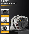Drop In 12V 90Amp Alternator With S6 Pulley For Hyundai Accent 2012 2017 And Veloster 2012 2017 And Kia Rio 2012 2013 Direct Fit Replacement