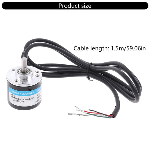 Photoelectric Incremental Encoder For Automation Systems 5 To 24V DC Input Wide Voltage Industrial Workhorse with cable