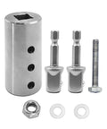 Heavy Duty Trailer Jack Drill Adapter Half Inch Hex Socket For One Inch Drive Shaft Stainless Steel Cordless Drill Attachment