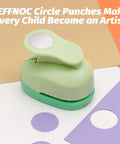 1 Inch Circle Hole Punch For Crafts And DIY Arts, lever action paper punch on pastel papers, perfect for scrapbooking and craft projects