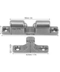 Heavy Duty Stainless Steel Cabinet Tension Catch Ball Roller Latch 70mm dimensions and design for secure closing in RV and boat.