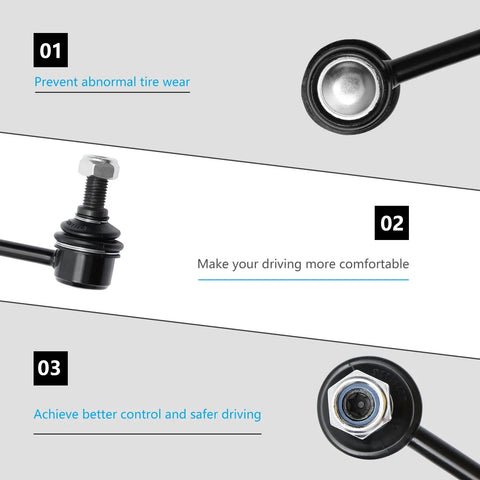 Front Sway Bar End Link Kit For Toyota And Lexus Models No Fuss Easy Install Replacement Stabilizer Bar Links Close-up View