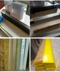 110V Acrylic Bending Machine for Plastic Sheets and PVC with Adjustable Thermostat and multiple plastic sheets displayed