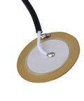 Close-up of one 27mm sensor from the 3 Pack Piezo Guitar Pickup Transducers With 0.25 Inch Output Jack For Guitar And Violin