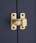Satin Brass Oval Cabinet Turn Latch For Cupboards And Wardrobes 55mm Solid Brass Built To Last Rust Resistant Hardware