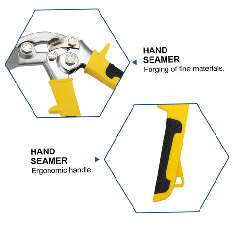 Ergonomic Hand Seamer Tool For Ductwork And Metal Panels With Non Slip Handles For Easy Operation And Reduced Fatigue close-up