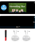 Easy At Home Indoor Grounding Kit With Two Mats, Test Pen, And Two 15 Foot Cords displayed with full components view.