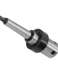 Side view of Arbor Morse Taper drill sleeve R8 adapter MT2-19.05mm, steel construction