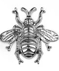 Bee Shaped Brass Wardrobe Knob And Cabinet Pull Handle For Cabinets And Drawers Single Hole Mount Silver Finish Durable Zinc Alloy