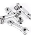 Beefed Up Alloy Sway Bar Links And Balls For LOSI DBXL 2.0 RC Truck Durable Aluminum Components For Smooth Handling Easy Install And Maximum Stability On Rugged Tracks silver alloy links