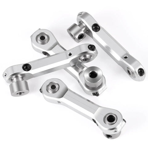 Beefed Up Alloy Sway Bar Links And Balls For LOSI DBXL 2.0 RC Truck Durable Aluminum Components For Smooth Handling Easy Install And Maximum Stability On Rugged Tracks silver alloy links
