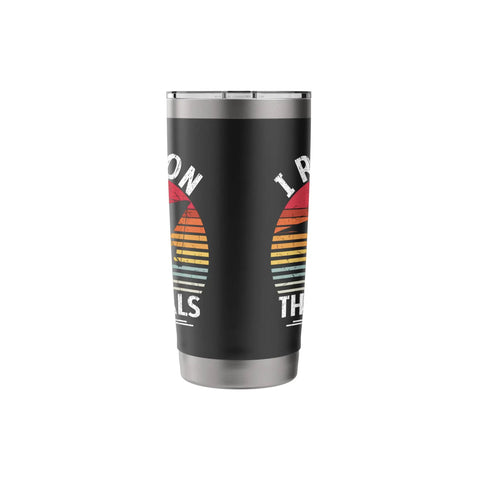 Hang Gliding Themed Stainless Steel Insulated Tumbler with vintage graphic for flying enthusiasts coffee or tea cup
