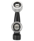 Precision Atomization Garden Sprinkler Nozzle with Female Thread, black plastic body and metal fittings, for even mist distribution