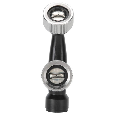 Precision Atomization Garden Sprinkler Nozzle with Female Thread, black plastic body and metal fittings, for even mist distribution