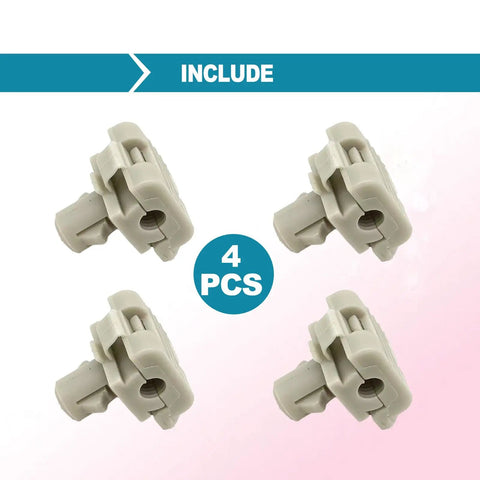 Heavy Duty Tailgate Door Lock Rod Latch Clips For Ford F150 F250 F350 Super Duty, 4 piece gray nylon set.