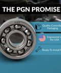 608 open chrome-steel ball bearing, 8x22x7 mm, PGN, for fidget spinners