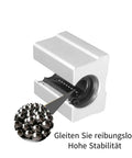 Top Tier 2pcs Sbr16 Sbr20 Linear Guide Rail Kit Featuring Smooth Motion With 4 Bearing Blocks Perfect For Diy Cnc Machines And Heavy Duty Equipment Projects At 1800 Or 2000mm Length For Serious Builders, SBR20 bearing block close-up