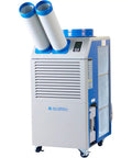 16800 BTU Portable Air Conditioner With Washable Filters And Dual Cold Air Nozzles Cools Rooms Up To 440 Square Feet on wheels.