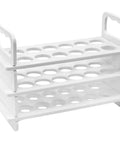 Durable 12 Tube Test Tube Rack For 18 Millimeter Tubes Polypropylene Construction Autoclavable Pro Grade