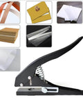 Heavy Duty 8mm Circle Hole Punch Hand Held Paper Punch Pocket Friendly For ID Cards PVC Cards Badges Photos Easy Install Portable Craft Tool