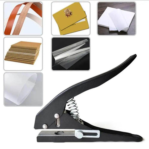 Heavy Duty 8mm Circle Hole Punch Hand Held Paper Punch Pocket Friendly For ID Cards PVC Cards Badges Photos Easy Install Portable Craft Tool