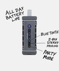 Ranger Outdoor Bluetooth Speaker Delivers 105dB Of Beast Mode Outdoor Sound With Deep Bass, Waterproof And Shockproof Build, Gray.