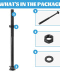 Beefy Black Carriage Bolt Kit Heavy Duty One Half Inch Diameter Eight Inch Length Includes Twelve Bolts Twelve Washers Twelve Nuts