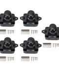 Cabinet Door Push Button Latch Kit With Zinc Alloy Lock For RV And Motorhome Durable Black Cupboard Latch Easy Install