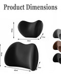 Product dimensions of Super comfy Car Headrest And Lumbar Support Pillow Set Perfect For Mini John Cooper Works Electric 2025.