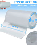 Kickass Clear Heavy Duty Repair Tape For Motorhome Roof Tent Boat Awning Fabric Waterproof Reinforced Adhesive Strip 5 inch by 10 ft roll.