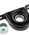 Professional Grade Drive Shaft Center Support Bearing Assembly With Reinforced Grease Seals For 2005 2015 Nissan Frontier And 2004 2015 Nissan Titan Straight Up No Drama Swap, showing black steel mount and inner bearing.