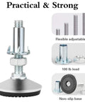 Swivel Adjustable Leveling Feet With T Nut Bolt 10 Pack for cabinets tables workbenches chairs threaded height tuning