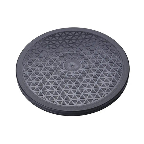Beefy 12 Inch Heavy Duty Rotating Swivel Ball Bearing Stand with anti-slip rubber bumper, supports up to 25 kg.