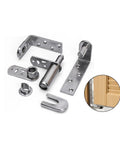 One Set Pivot Door Hinge For Wooden Doors With 360 Degree Rotation, Easy Swing Revolving Interior Door Hardware, Split Pivot Design