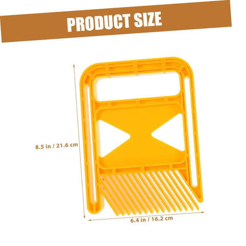Badass Grip Featherboard Safety Clamp For Circular And Band Saws dimensions 8.5 in x 6.4 in robust yellow plastic design.