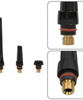 Pro Grade 49 Piece TIG Welding Torch Kit With Gas Lens stubby back caps for WP-17 WP-18 WP-26 showing details