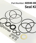 Pro Grade Hydraulic Motor Seal Kit 60540-000 for Char-Lynn 60540 Eaton A H Series 008 009 Replacement Seals displayed